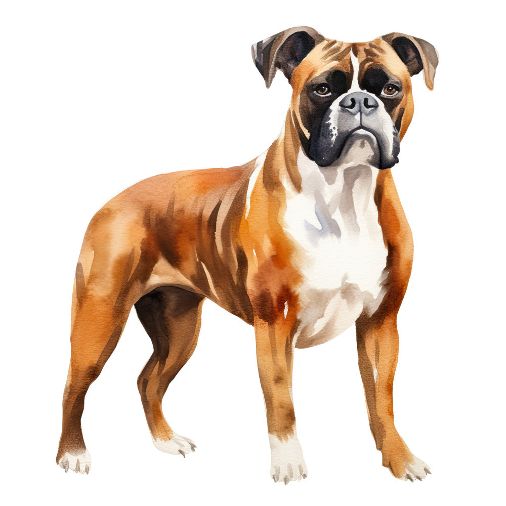 Watercolor Dogs Fabric Panel 38