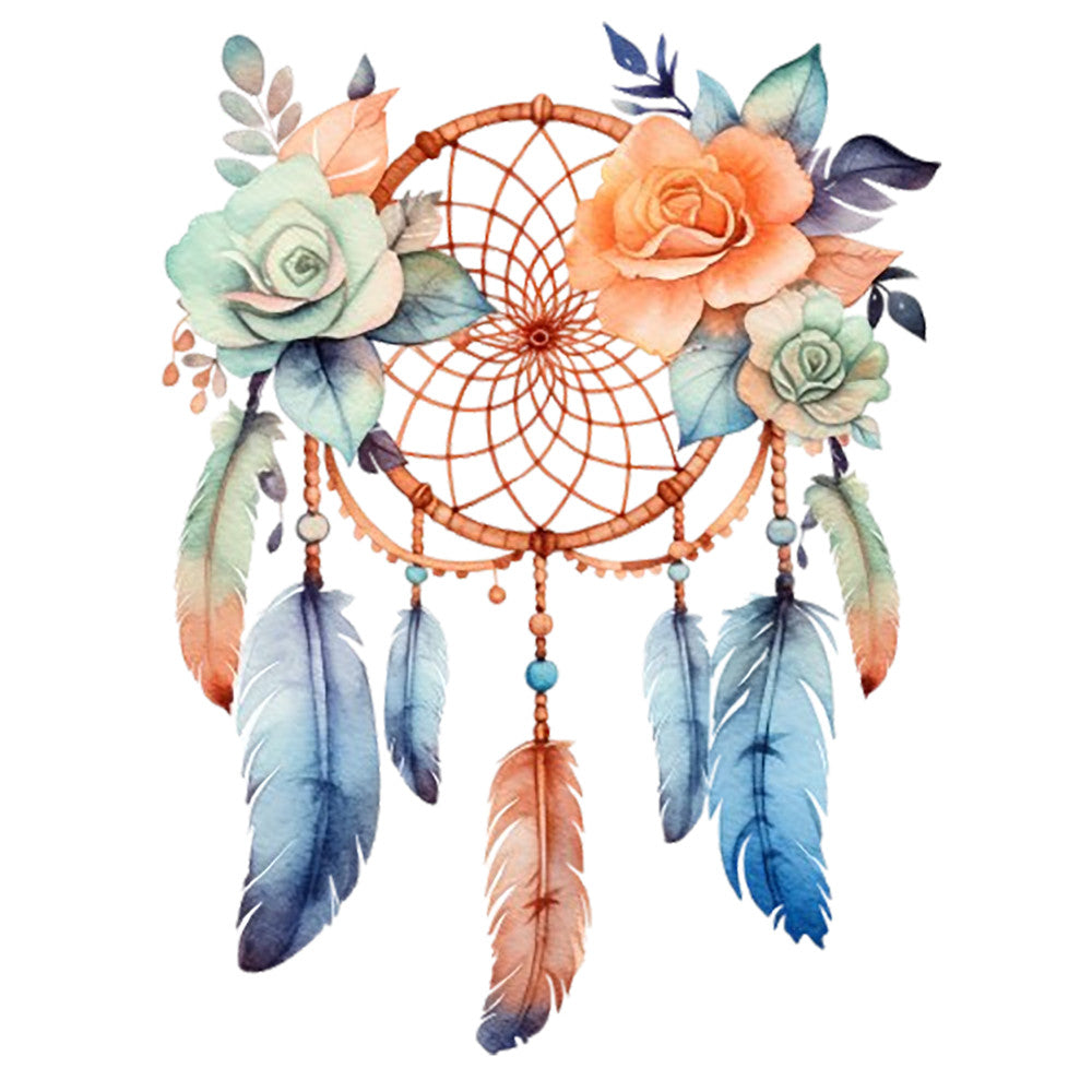Watercolor Dream Catcher Fabric Panel 10