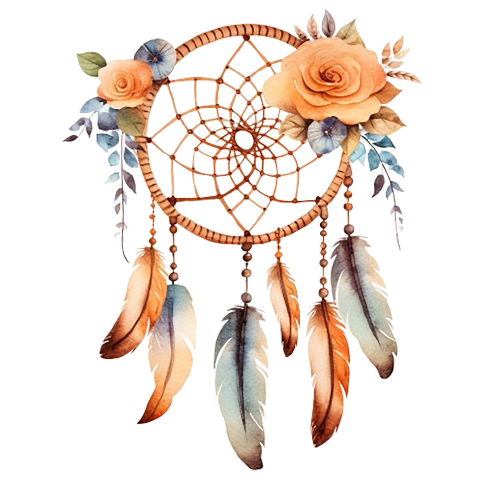 Watercolor Dream Catcher Fabric Panel 12