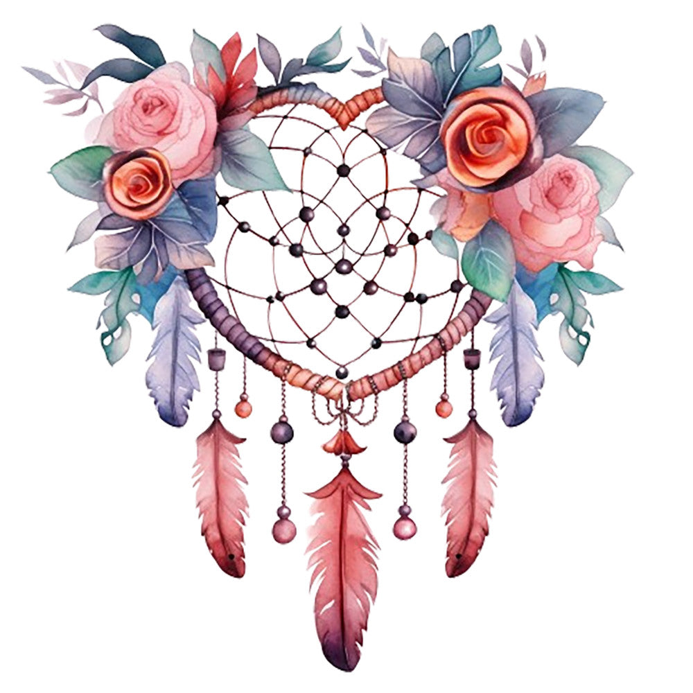 Watercolor Dream Catcher Fabric Panel 8 - quilting cotton panel - Linda's Electric Quilters
