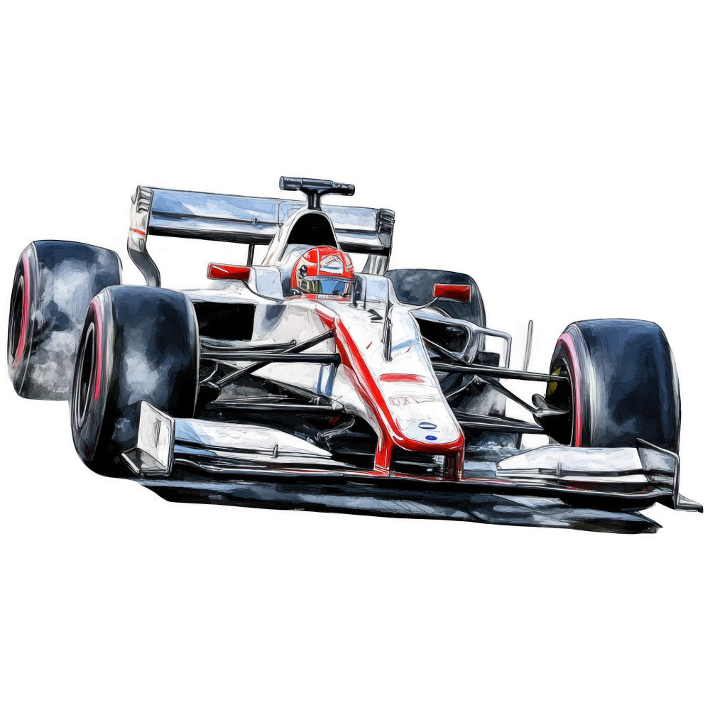 Watercolor Formula Racing Fabric Panel 22