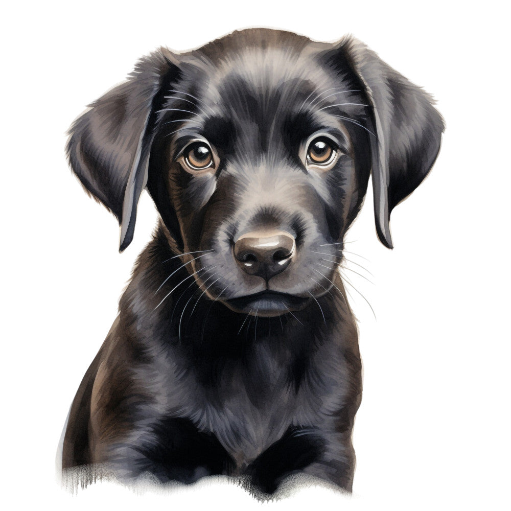 Watercolor Labrador Fabric Panel 6