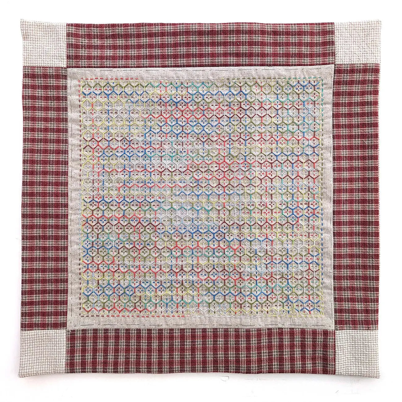 Weaving Sashiko Kikko-Flower Greige - Linda's Electric Quilters