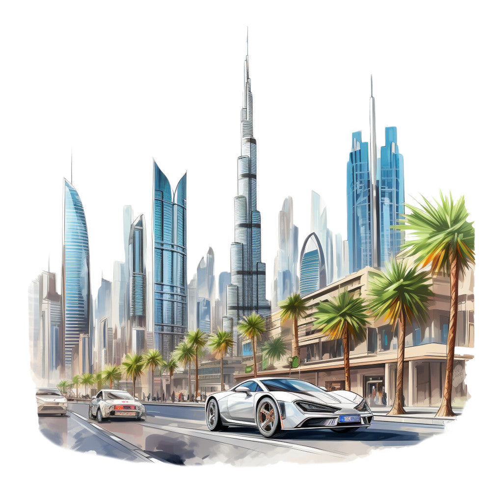 Welcome to Dubai Fabric Panel 10