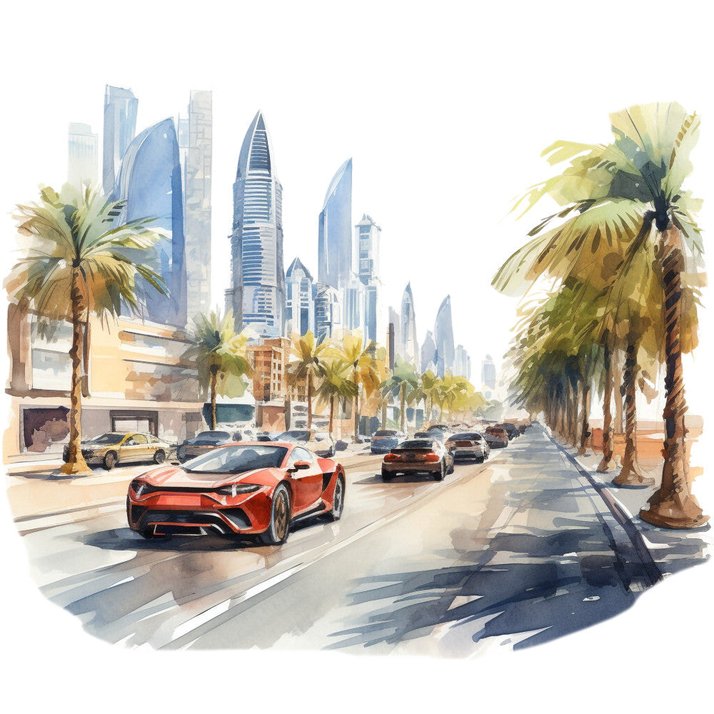 Welcome to Dubai Fabric Panel 3