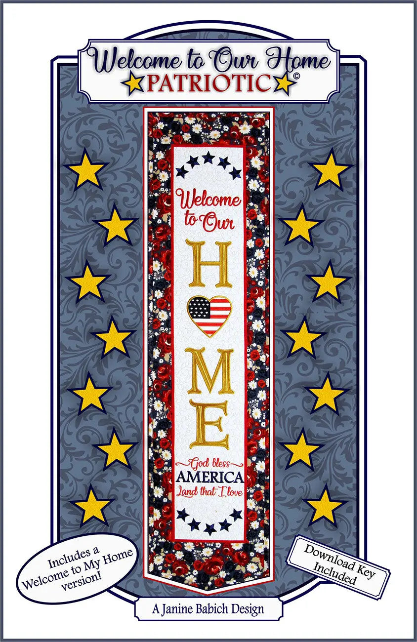 Welcome to Our Home-Patriotic - Linda's Electric Quilters