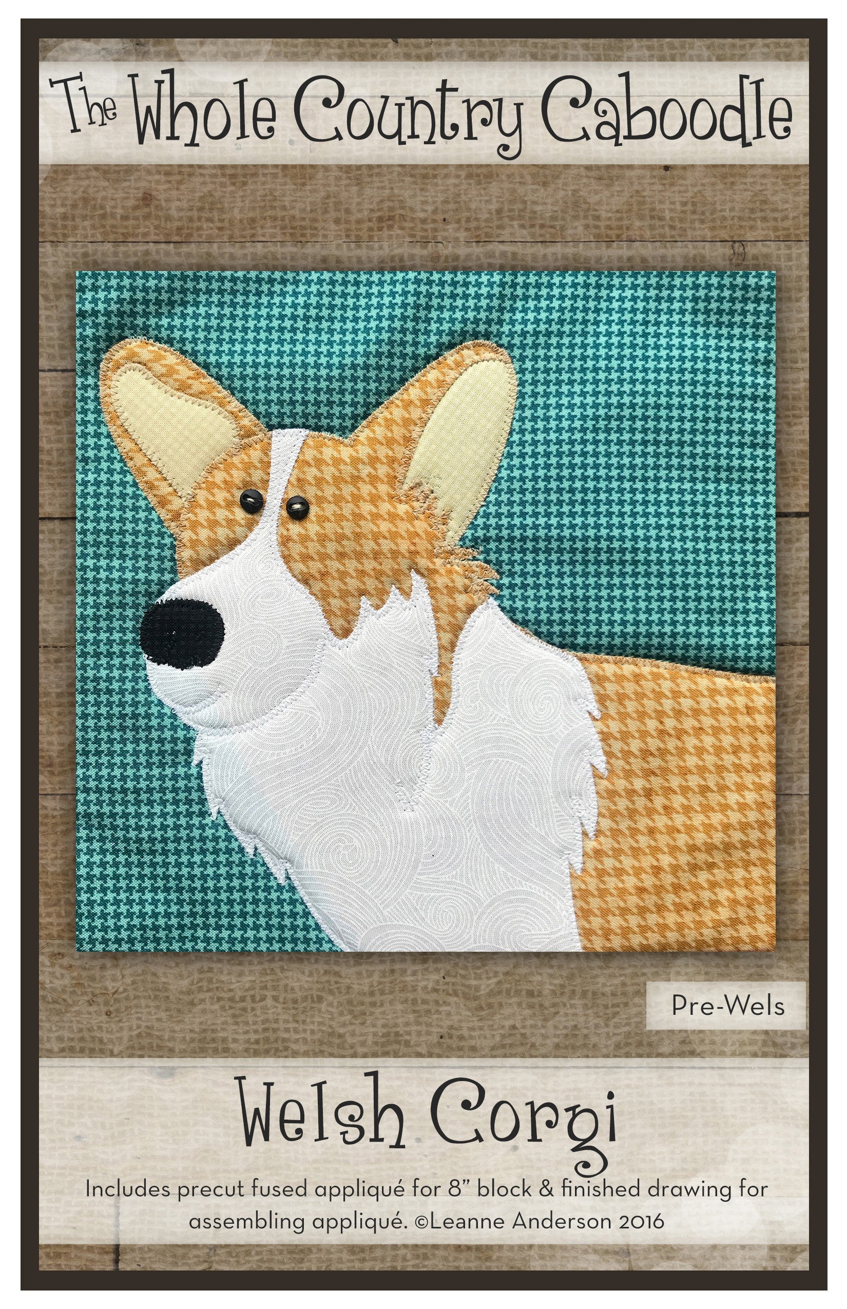 Welsh Corgi Precut Fused Applique Pack