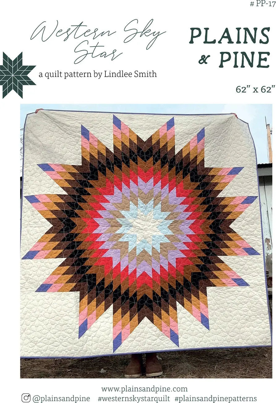 Western Sky Star Quilt Pattern - Linda's Electric Quilters