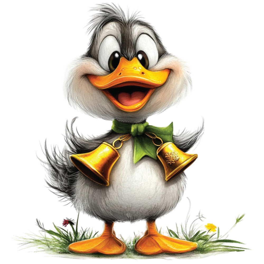 Whimsical Duck Fabric Panel 9