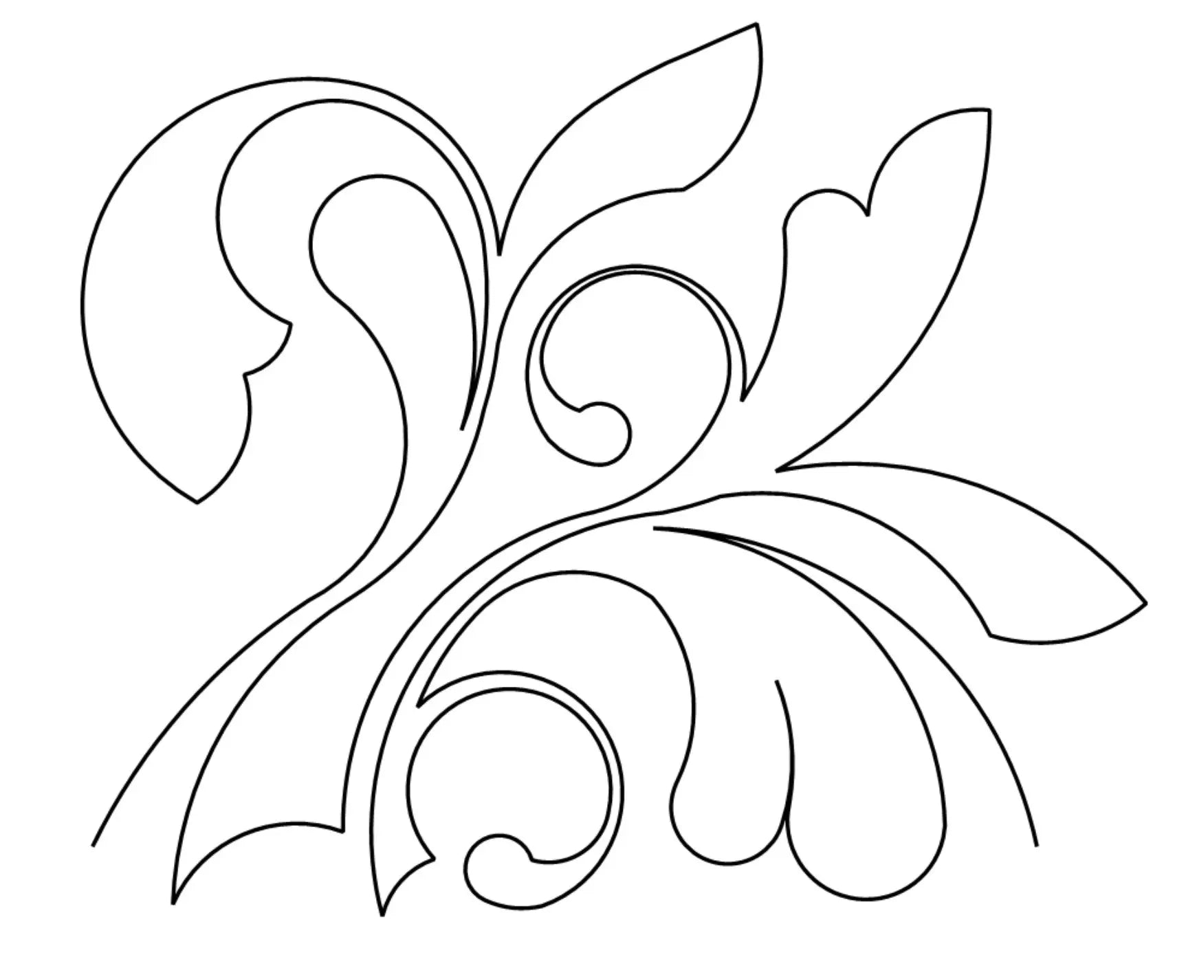 Whimsical Feathers E2E - Linda's Electric Quilters