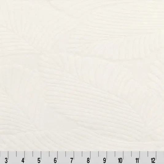 White Cuddle 3 Extra Wide Tropic Burnout Fabric per yard - Linda's Electric Quilters