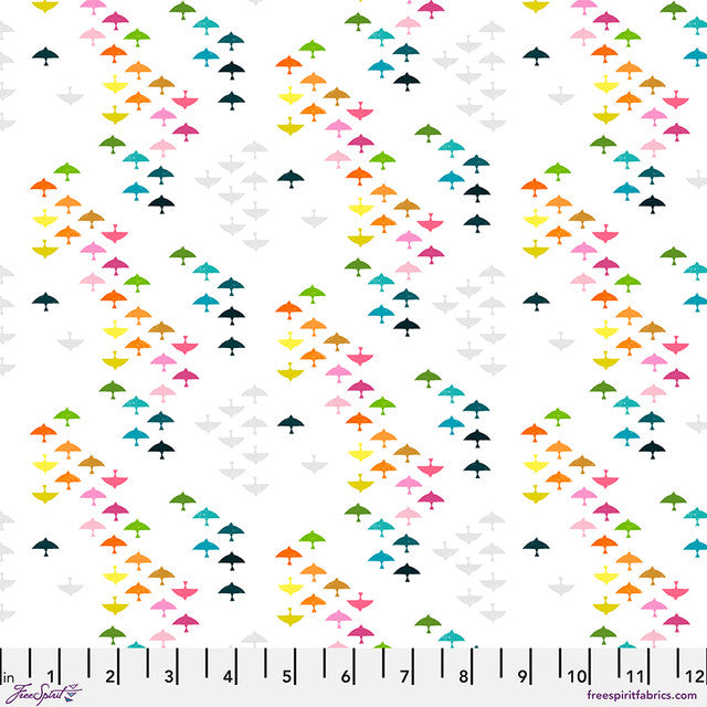 White In Flight What the Birds Said Cotton 44"/45" Fabric Per Yard