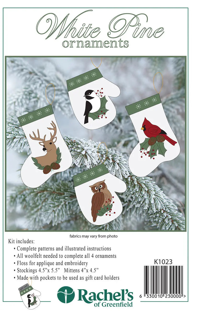 White Pine Ornaments Kit - Linda's Electric Quilters