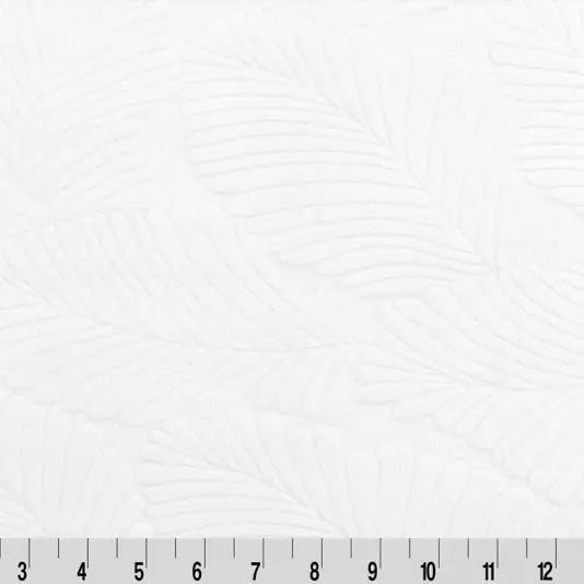White Snow Cuddle 3 Extra Wide Tropic Burnout Fabric per yard - Linda's Electric Quilters