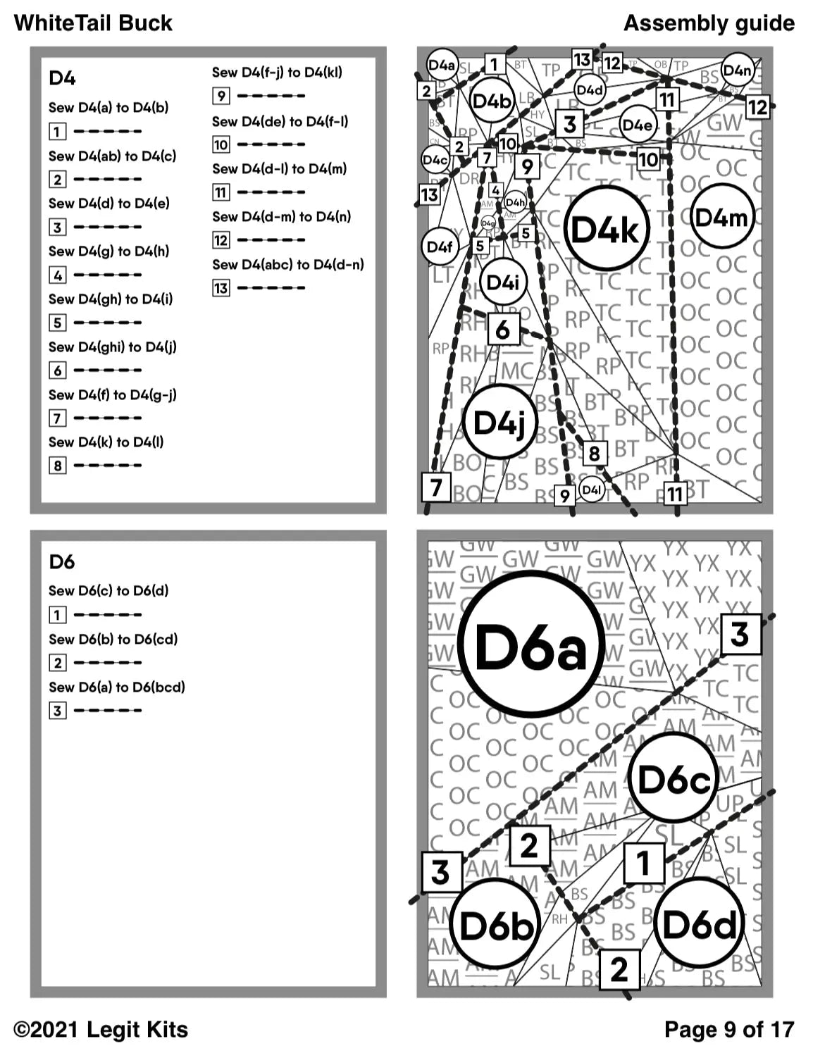White Tail Buck Pattern Legit Kits