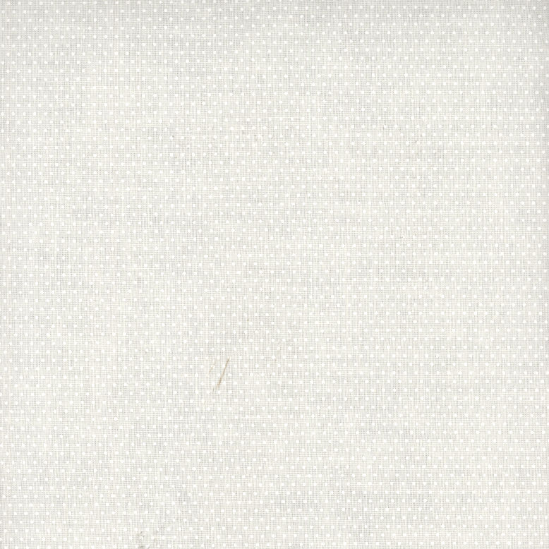 White on Natural Pin Dot 45" Wide Cotton Fabric Per Yard