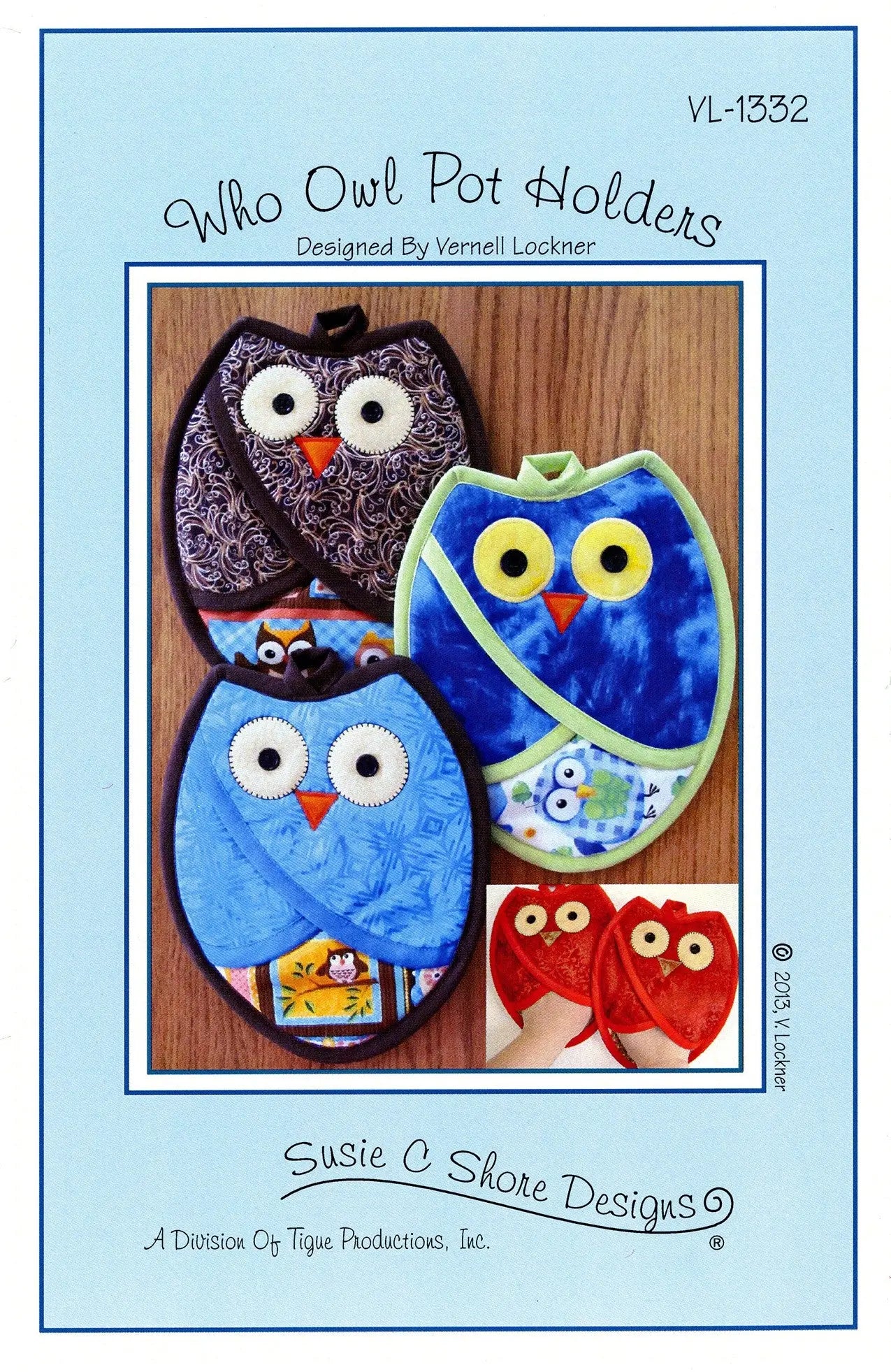 Who Owl Pot Holders - Linda's Electric Quilters
