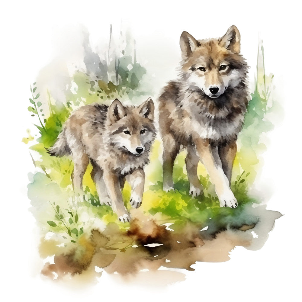 Wild Wolfs Fabric Panel 1