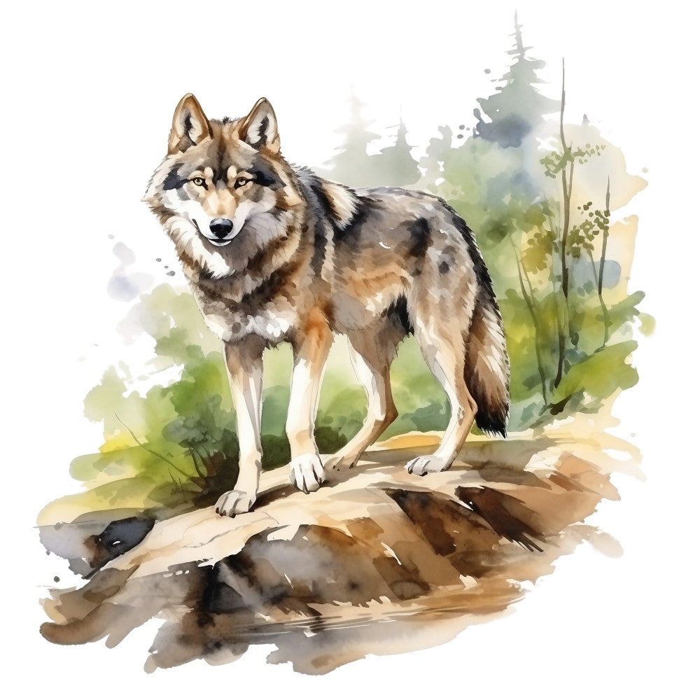 Wild Wolfs Fabric Panel 16