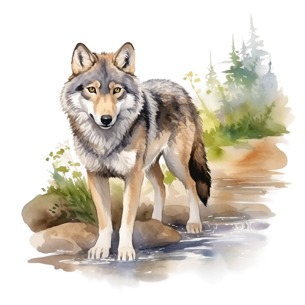 Wild Wolfs Fabric Panel 21