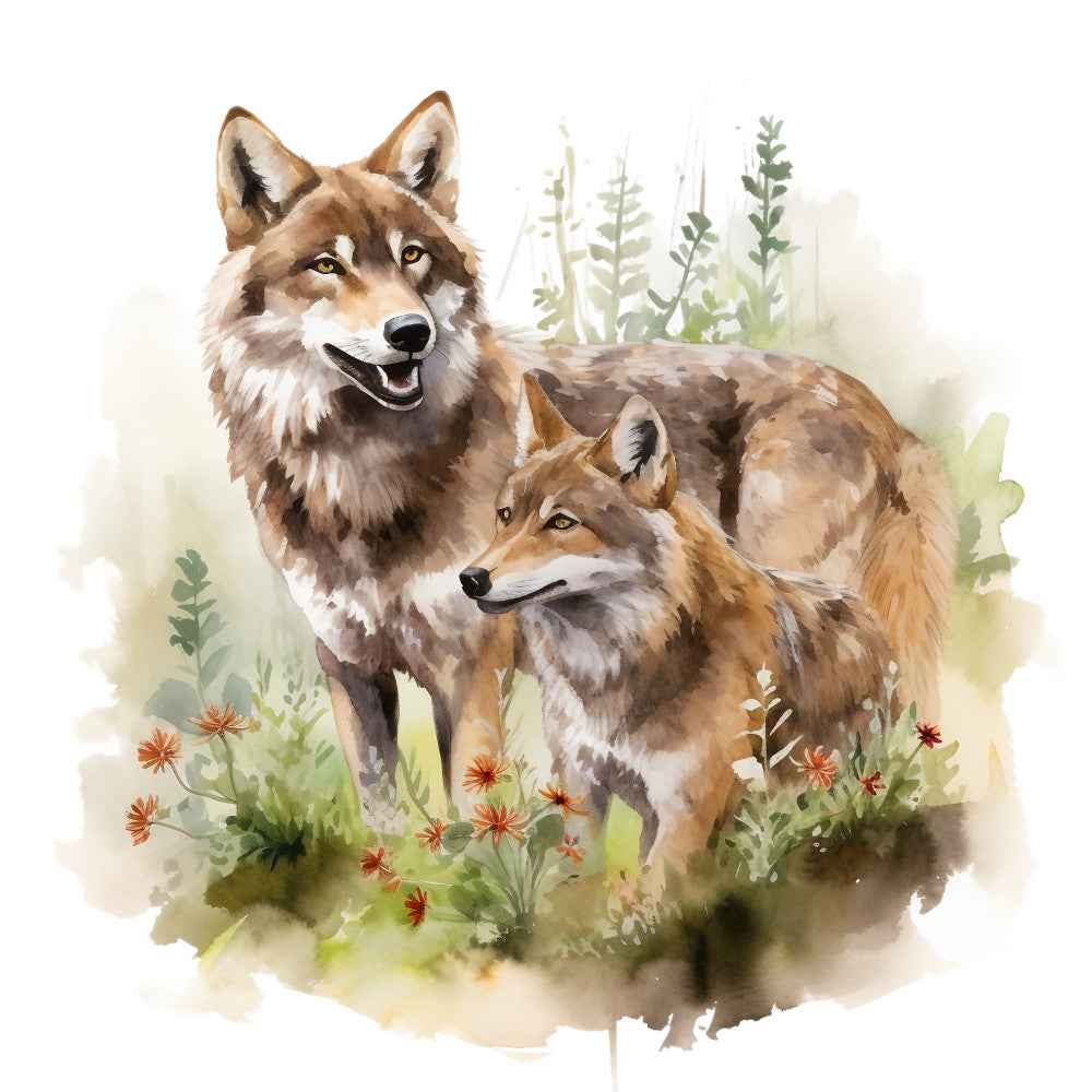 Wild Wolfs Fabric Panel 24