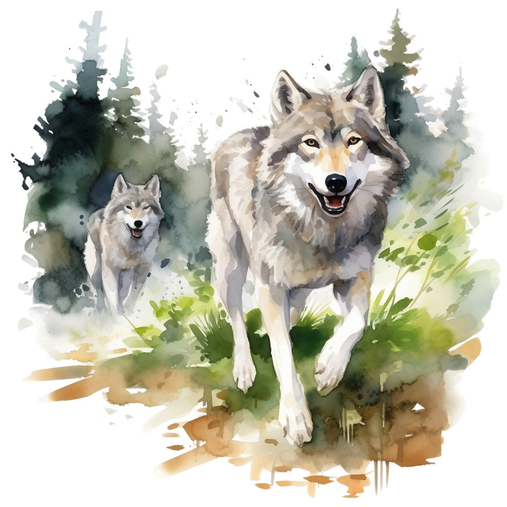 Wild Wolfs Fabric Panel 25