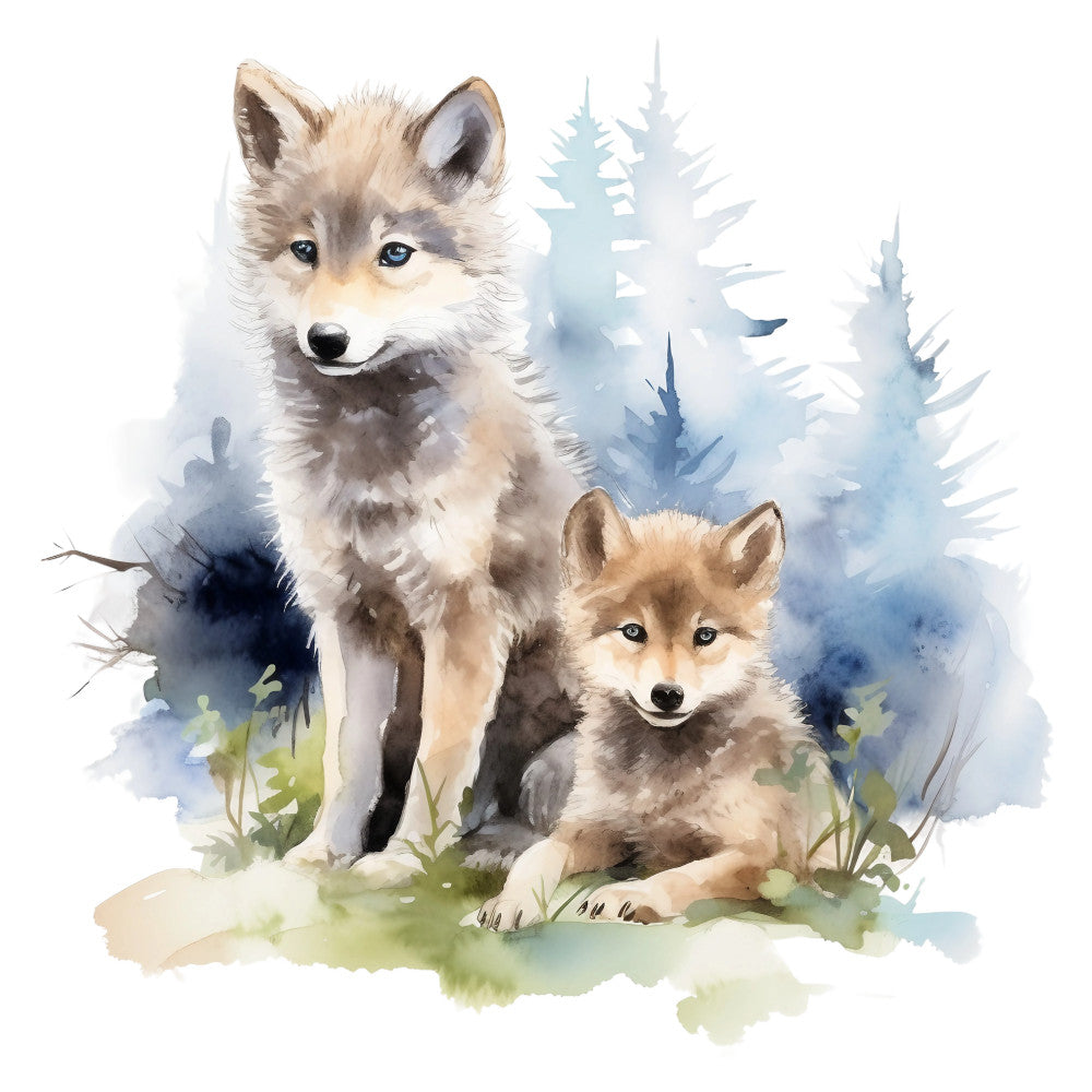 Wild Wolfs Fabric Panel 4