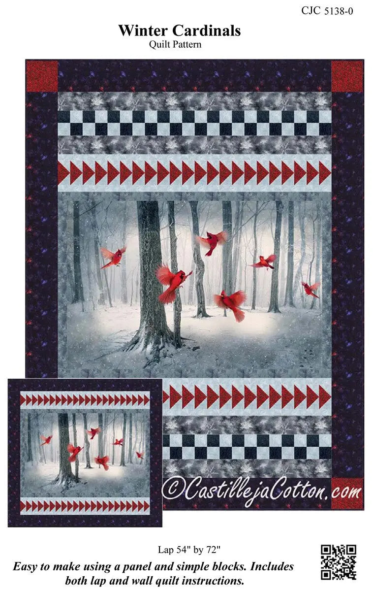 Winter Cardinals - Linda's Electric Quilters
