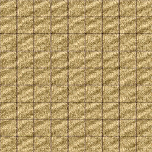 Winter Forest - Tweed Window Pane - Honey 44" / 45" Fabric Per Yard