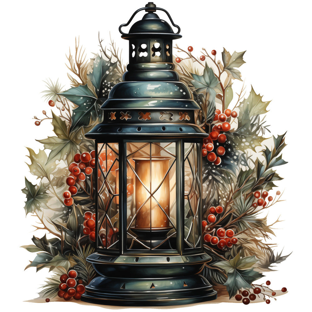 Winter Lantern 3 Fabric Panel QuiltingFabricPanels