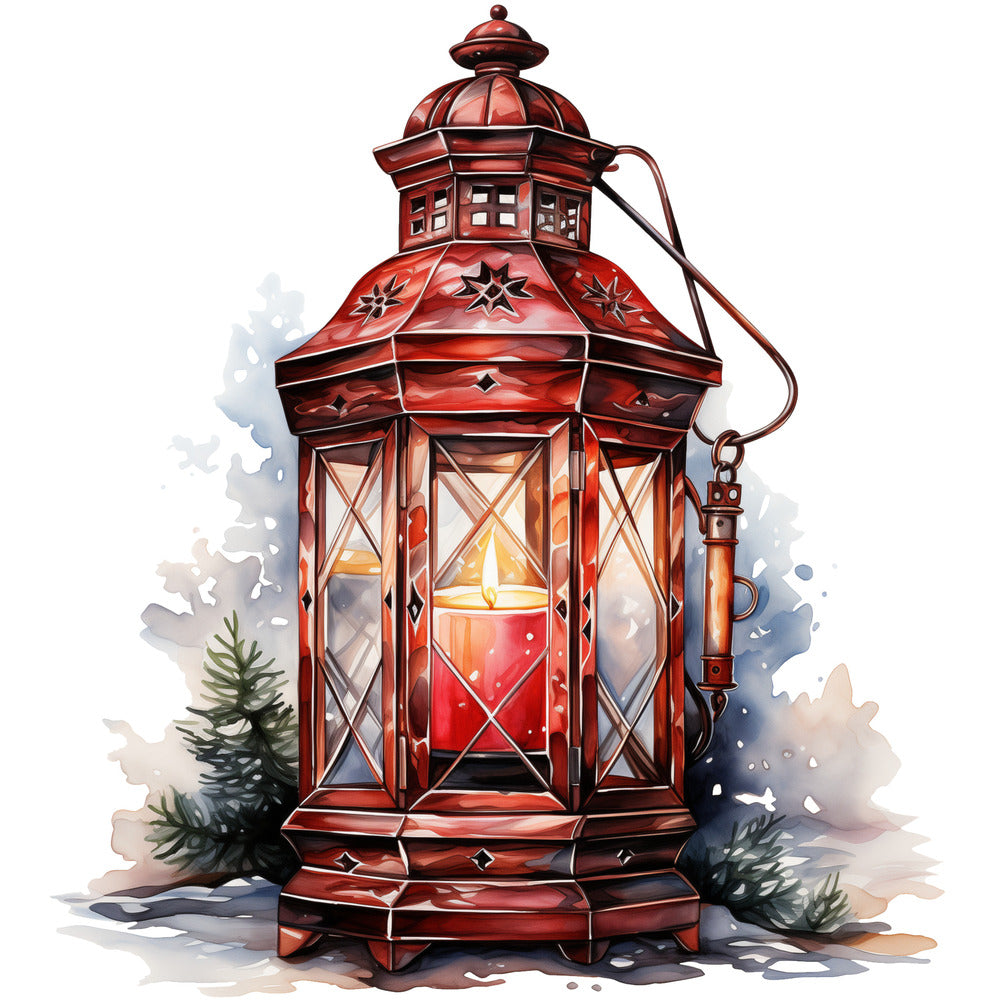 Winter Lantern 8 Fabric Panel QuiltingFabricPanels