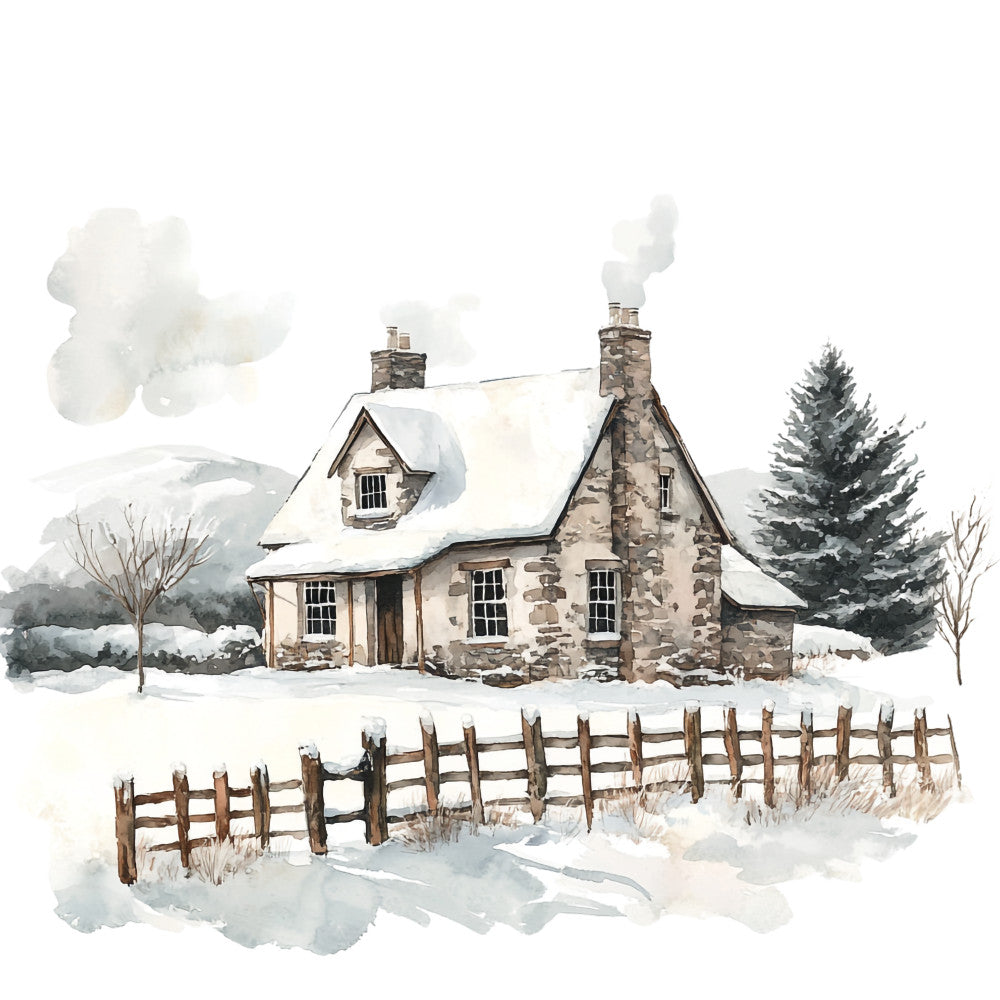 Winter Scotland Fabric Panel 1