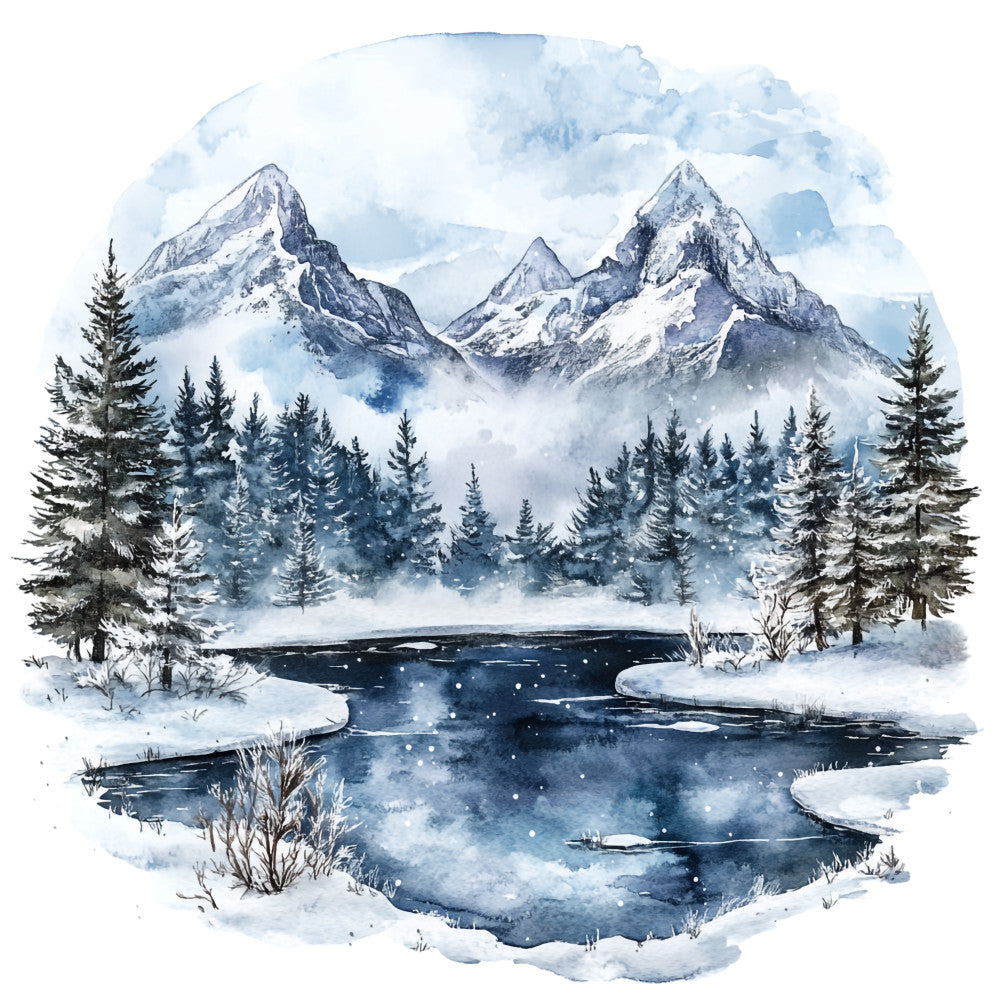 Winter Scotland Fabric Panel 11