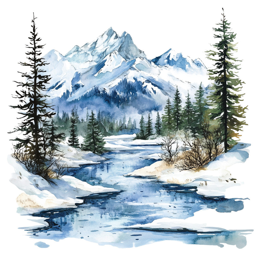 Winter Scotland Fabric Panel 12