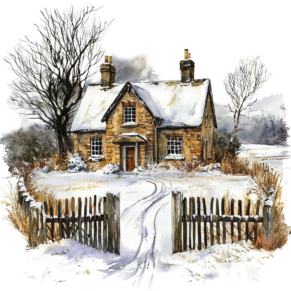 Winter Scotland Fabric Panel 16