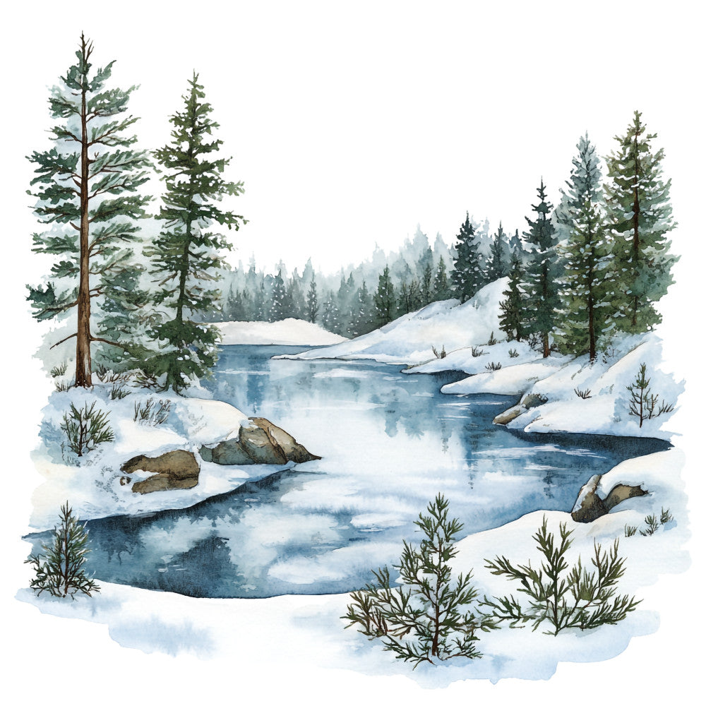 Winter Scotland Fabric Panel 21