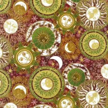 Winter Solstice II Celestial 44"/45" Fabric Per Yard In The Beginning Fabrics