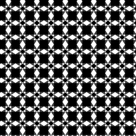 Winter at the Farm - Ribbon Plaid - Black 44" / 45" Fabric Per Yard The Fabric Company