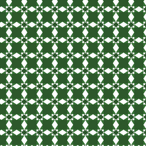 Winter at the Farm - Ribbon Plaid - Evergreen 44" / 45" Fabric Per Yard