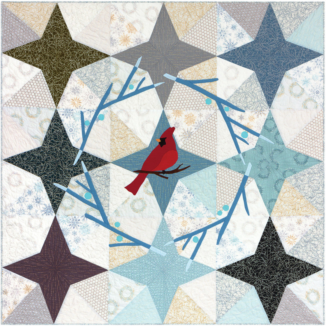 Wintertime Shimmer Quilt & Table Runner