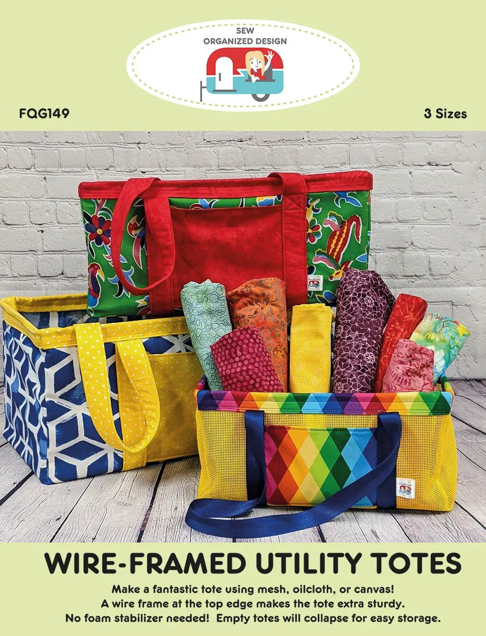 Wire-Framed Utility Totes - Linda's Electric Quilters