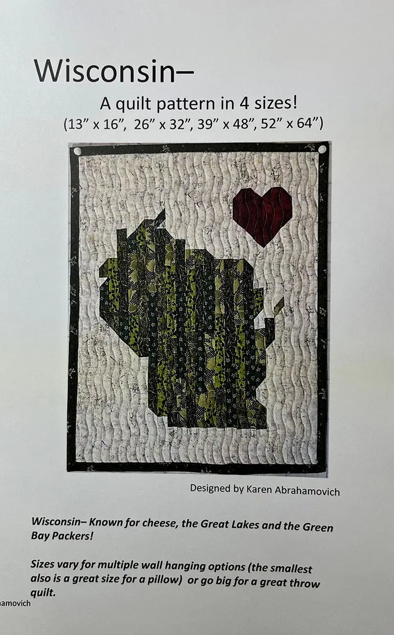 Wisconsin Quilt Pattern - Linda's Electric Quilters