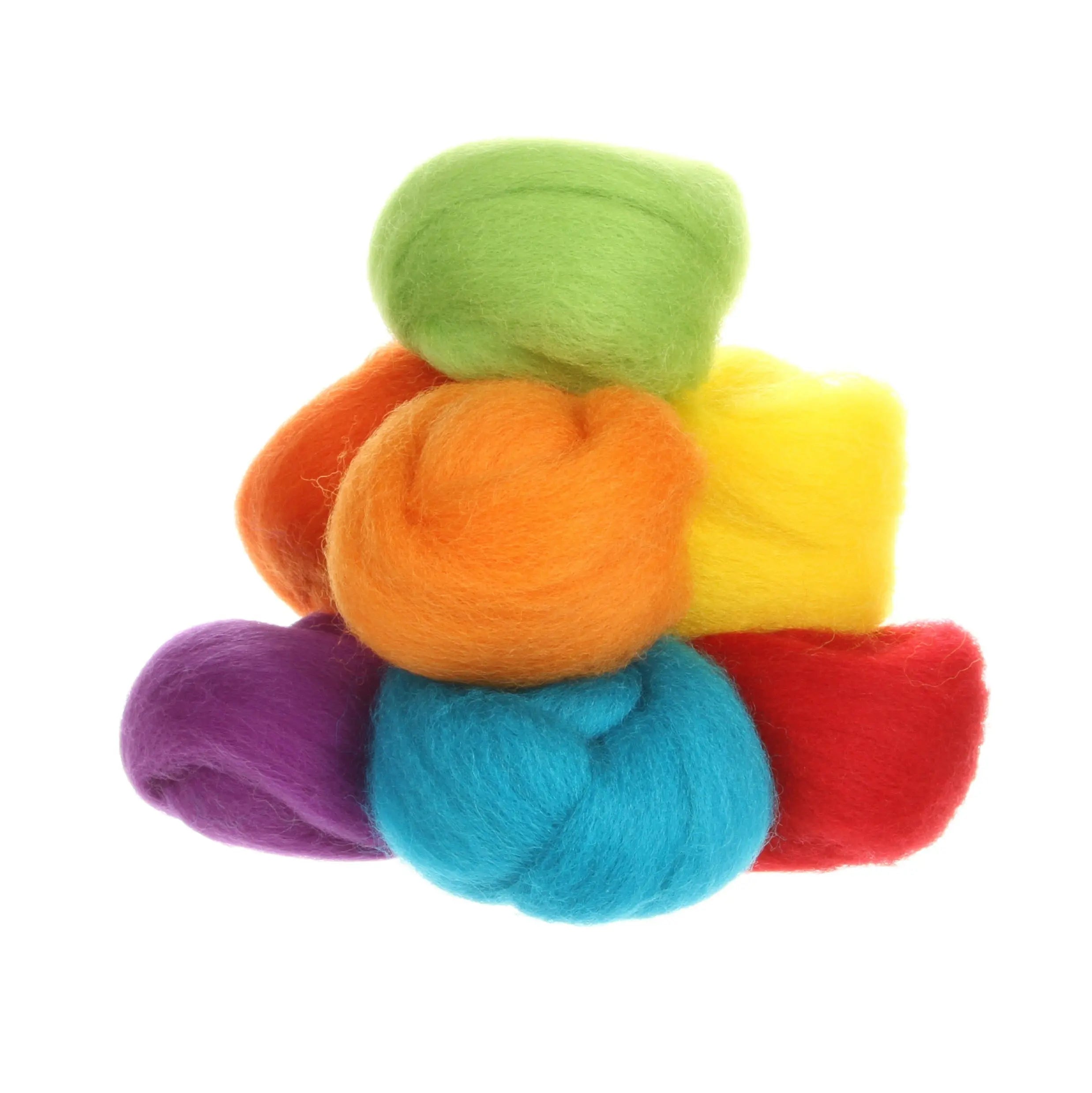 Wistyria Editions Wool Roving 8 Color Assortment Fiesta - Linda's Electric Quilters