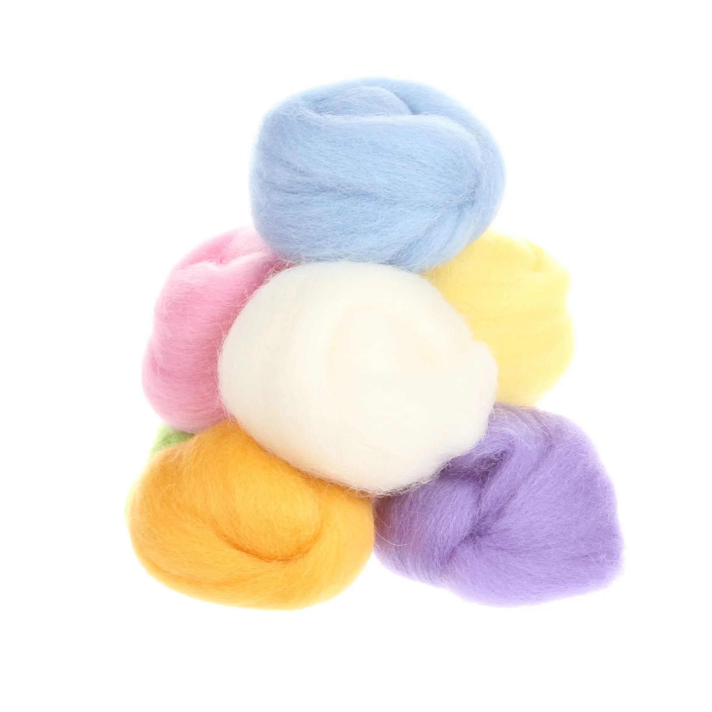 Wistyria Editions Wool Roving Assortment Cotton Candy - Linda's Electric Quilters