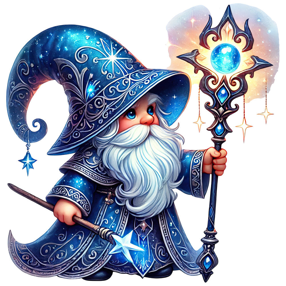 Wizard Gnomes Fabric Panel 13
