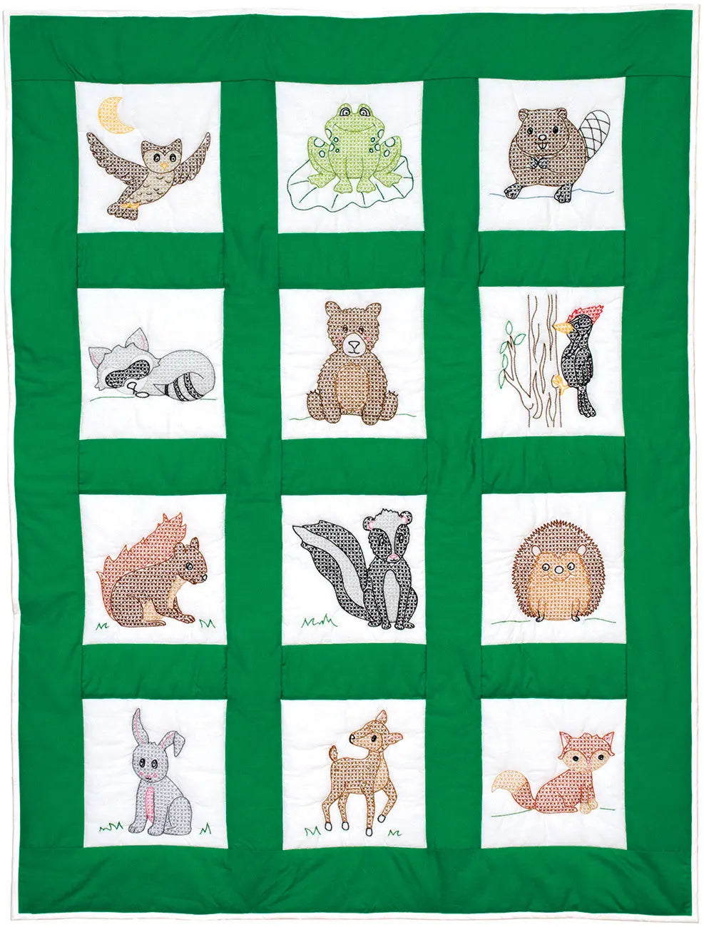 Woodland Animals Nursery Quilt Blocks - Linda's Electric Quilters