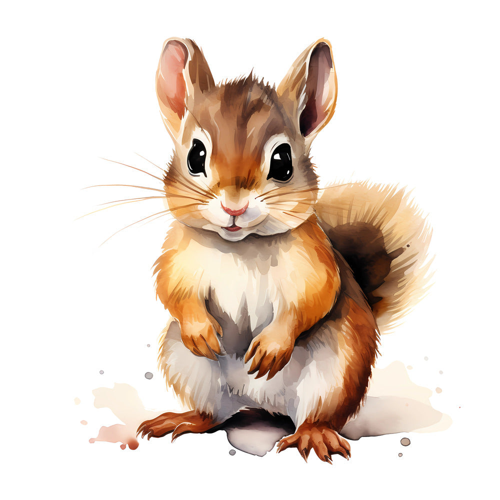 Woodland Baby Chipmunk 1 Fabric Panel