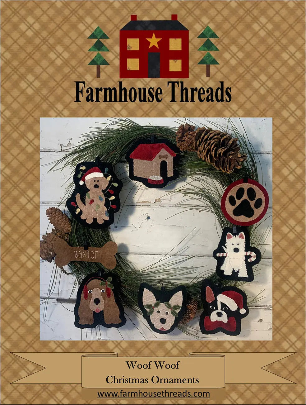 Woof Woof Christmas Ornaments Checker Distributor