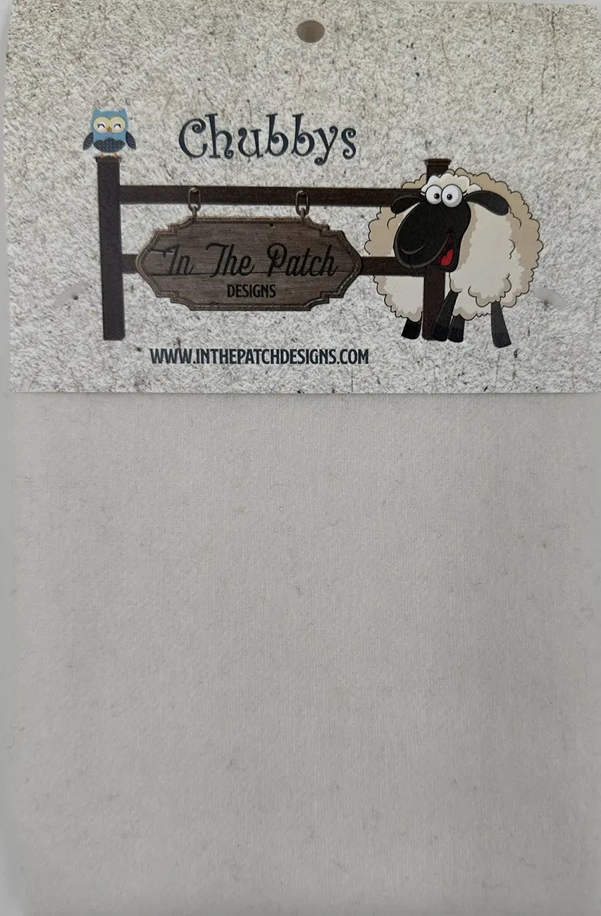 Wool Chubbys 16in Felted Square Ivory - Linda's Electric Quilters