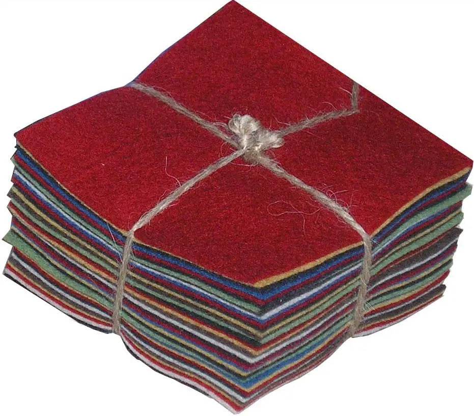 Wool Felt 100% Wool Homespun Charm Pack - Linda's Electric Quilters